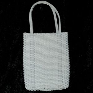 Nine West Gray Mini Woven Tote Bag